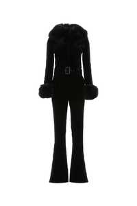 생로랑 Black velvet jumpsuit / 712167Y525R 1000