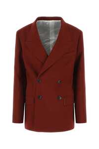 QUIRA Burgundy wool blazer / Q608WO Q0039