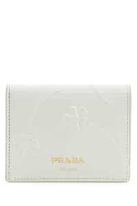 프라다 White leather wallet / 1MV2042CN3 F0009