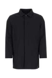 ASPESI Black stretch nylon jacket / I324M080 01101