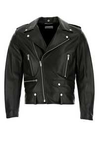 생로랑 Black leather jacket  / 484284Y5YA2 1000