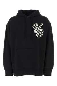 Y3 YAMAMOTO Black cotton sweatshirt / IT7523 BLACK