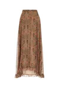 에트로 Printed crepe skirt / 117925241 0990