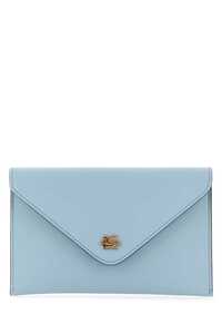에트로 Light-blue leather pouch  / 1N1172192 251