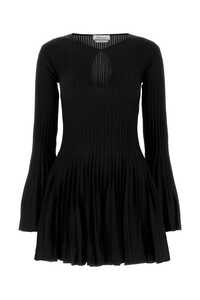 BLUMARINE Black wool mini dress / 2A361A N0990