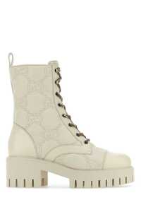 구찌 Ivory leather ankle boots  / 718386DS8U0 9124