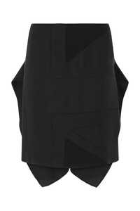 버버리 Black polyester mini skirt  / 8046842 A1189