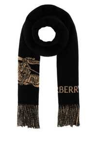 버버리 Black cashmere scarf / 8078783 A7129