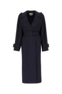 구찌 Navy blue wool trench coat / 733953Z8A9E 4474