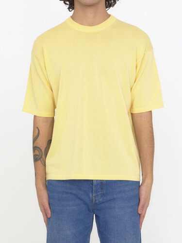 ROBERTO COLLINA Yellow cotton t-shirt RN11021