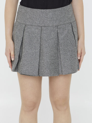 PATOU Pleated miniskirt SK044