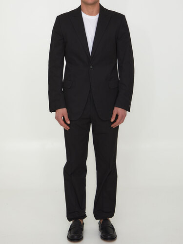 질산더 Black cotton two-piece suit 25694052