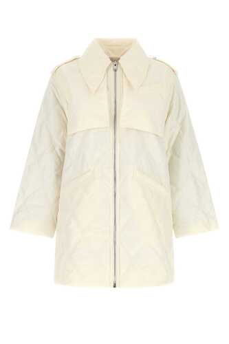 가니 Ivory polyester oversize jacket / F7160 135
