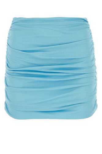 토리버치 Light-blue crepe mini skirt / 151138 425