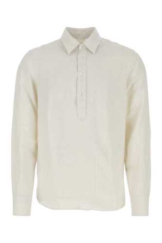 ASPESI Ivory linen shirt / CE66C195 85044