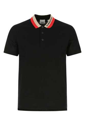 버버리 Black piquet polo shirt  / 8039265 A1189