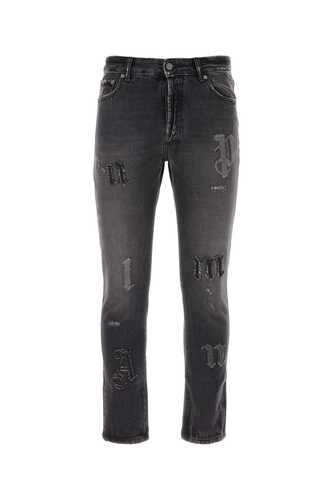 팜엔젤스 Black denim jeans / PMYA033F23DEN004 1010