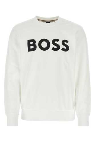 BOSS White cotton sweatshirt / 50496642 100