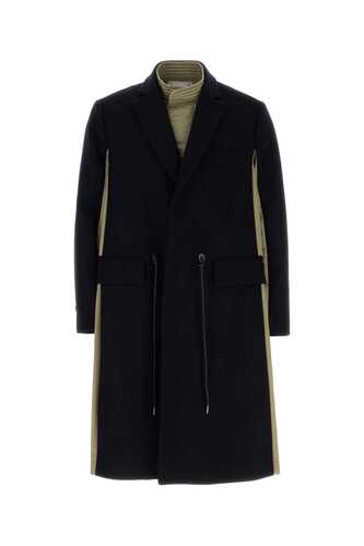 사카이 Black Wool Melton Coat / 2303114M 201