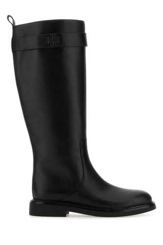 토리버치 Black leather Utility boots / 150030 006