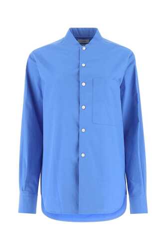 QUIRA Cerulean blue poplin shirt / Q115CO Q0063