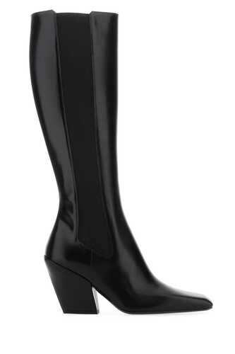 프라다 Black leather boots / 1W984MFA075055 F0002
