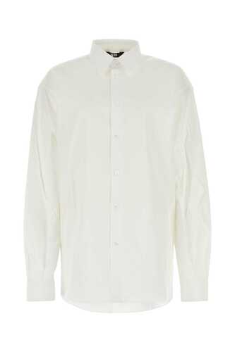 GCDS White poplin shirt / FW23M240400 01