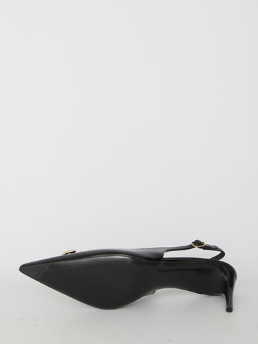 DOLCE&amp;GABBANA Slingback in shiny leather CG0710
