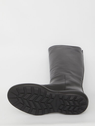 JIL SANDER Black leather boots J15WW0030