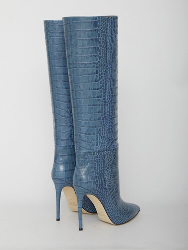 PARIS TEXAS Light-blue leather boots PX133