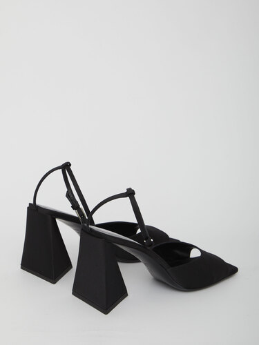 THE ATTICO Black Piper sandals 231WS599