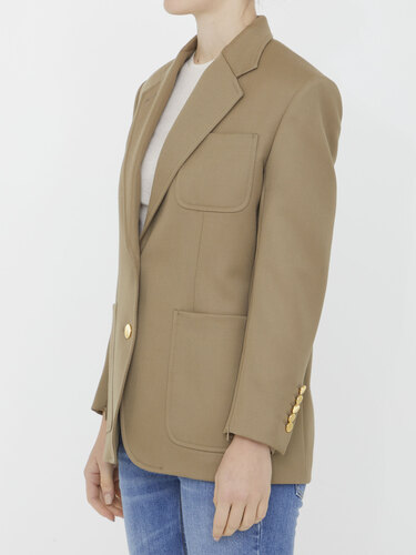 구찌 Wool jacket with Horsebit 754866