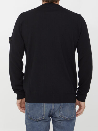 스톤아일랜드 Black wool jumper 7915510C4