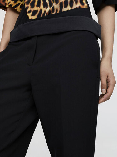 스텔라 매카트니 Black tailored pants 6400243AU701