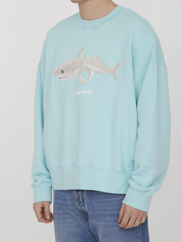 팜엔젤스 Shark print sweatshirt PMBA026S23FLE005