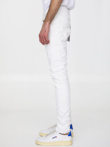 PURPLE BRAND White denim jeans P001
