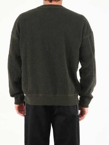 텐씨 Military green reversible sweater 21CTCUM01166