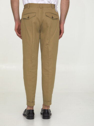 PT TORINO Cotton and linen trousers CORSRBB30REW