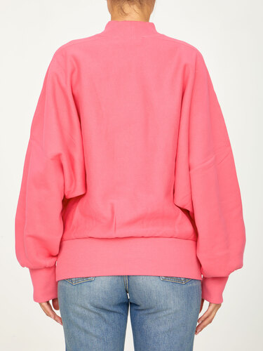 THE ATTICO Pink cotton sweatshirt 228WCF05