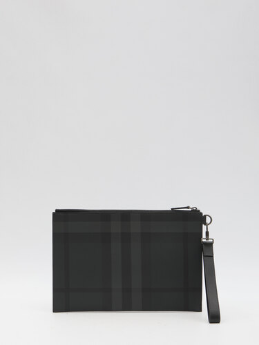 BURBERRY Check Large pouch 8074693