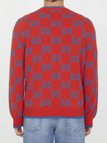 구찌 GG jacquard cotton sweater 752413