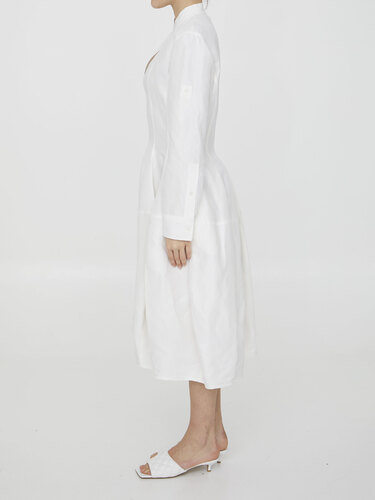 보테가베네타 Linen and viscose dress 725506