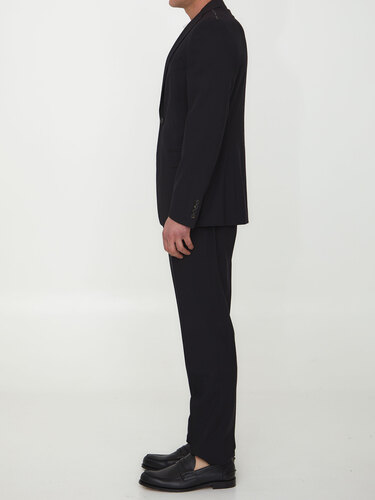 토넬로 Black wool two-piece suit 5121