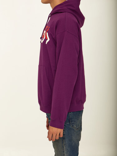 구찌 Printed purple hoodie 715911