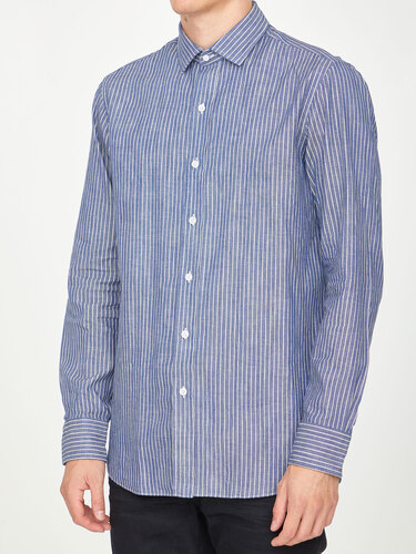 SALVATORE PICCOLO Striped cotton shirt POPBC-CU