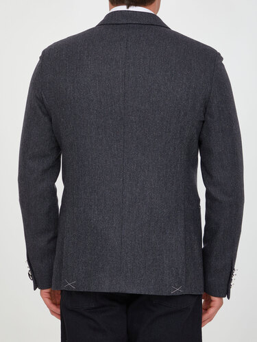 토넬로 Grey wool jacket L6GV050