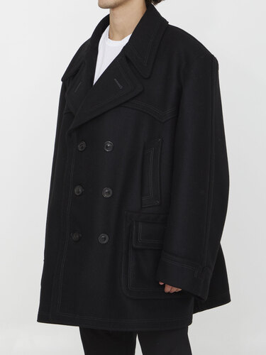 메종마르지엘라 Oversized caban coat S67AM0053