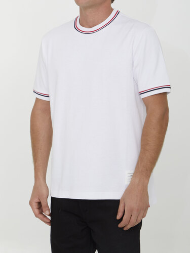 톰브라운 White cotton t-shirt MJS231A
