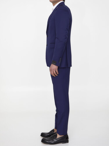 TAGLIATORE Blue wool two-piece suit 2FNA22B01