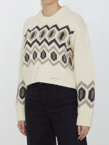 가니 Chunky wool sweater K2042